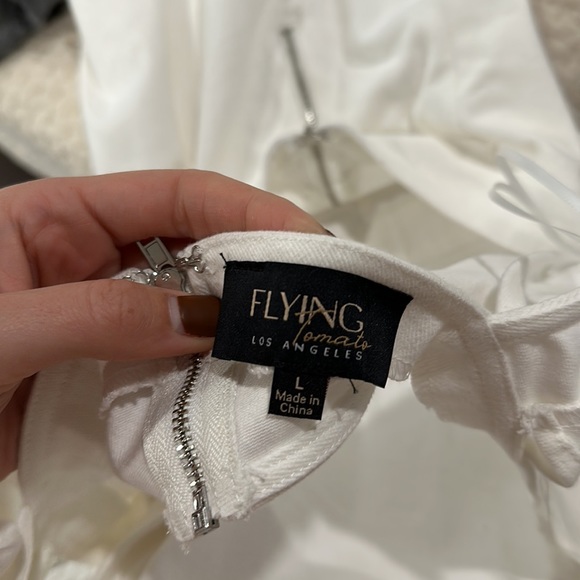 Bella and Bloom white open back Jumpsuit - Picture 6 of 6